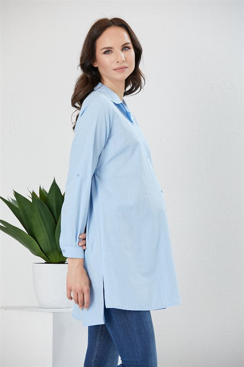 Light Blue Maternity Tops